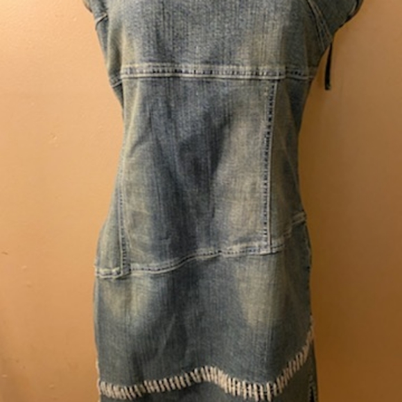 A denim blue jean summer dress - Picture 2 of 3